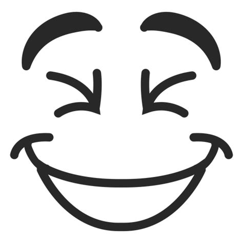 Laughing Emoticon Face Transparent PNG SVG Vector File