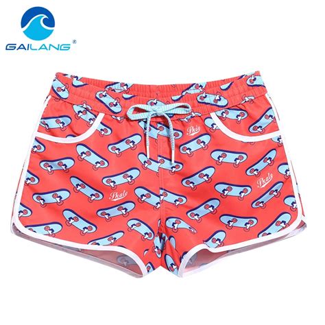 gailang brand women beach boardshorts swimwear swimsuits summer quick drying lady short bottoms