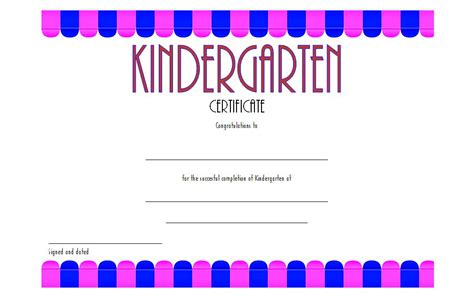 10 Kindergarten Graduation Certificates To Print Free Fresh