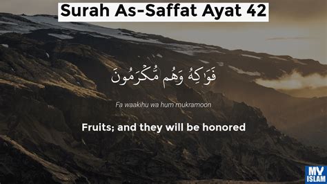 Surah As Saffat Ayat 42 3742 Quran With Tafsir