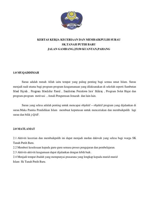 This edition was published in 2004 by kursus reguler angkatan xxxvii, lemhannas r.i. KERTAS KERJA surau