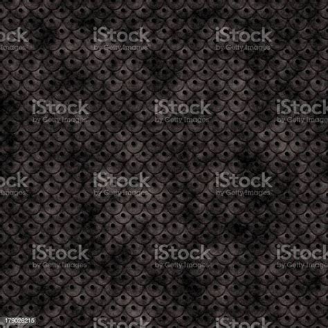Seamless Dark High Quality Studded Scale Leather Texture Stock Photo