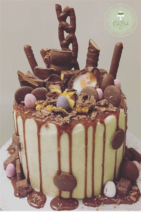 The cake is an extra simple chocolate cake recipe. Cadburys Chocolate Drip Cake: layers of vanilla sponge drizzled with vanilla syrup and filled ...