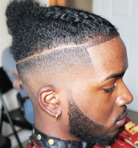 Man bun braids with short hair. Black man bun!!! | Braids for black hair, Long hair styles ...