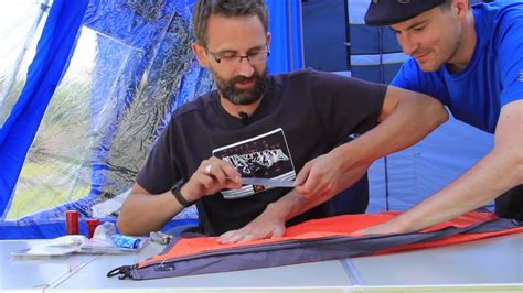 How To Mend A Rip In A Tents Fabric Or Seam Youtube