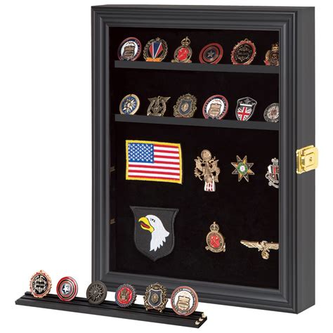 Buy Verani Medals Display Case Military Challenge Coin Display Shadow