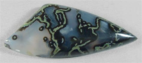 Carey moss agate designer cab! Silverhawk's designer gemstones.