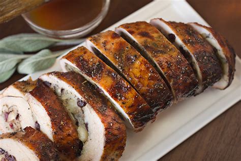 Turkey Breast Roulade Stuffed With Savory Sage Stuffing
