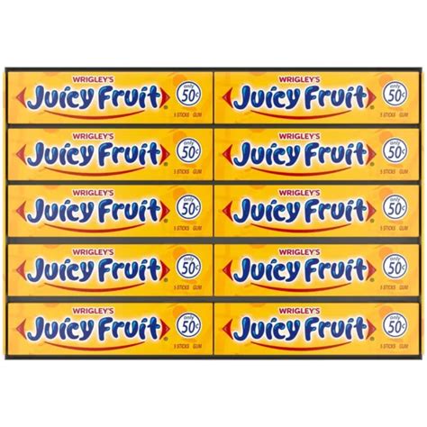 Wrigleys Juicy Fruit Chewing Gum Bulk Pack 5 Stick Pack Of 40 19