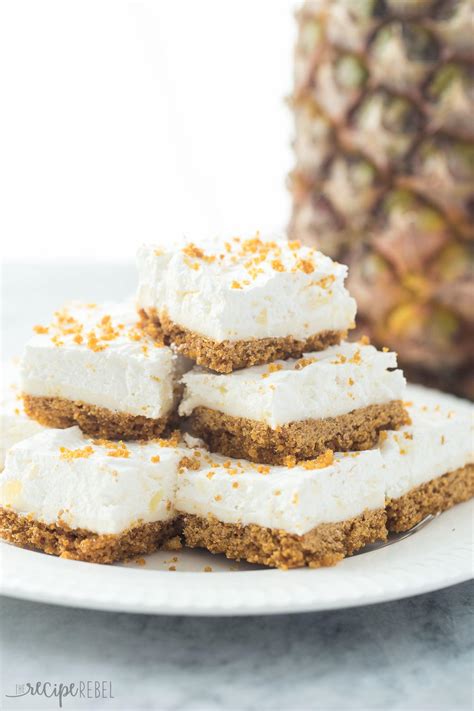 You will have leftover frosting, as this recipe makes enough to generously frost 16 cupcakes, at least. Mom's Pineapple Squares | TheBestDessertRecipes.com
