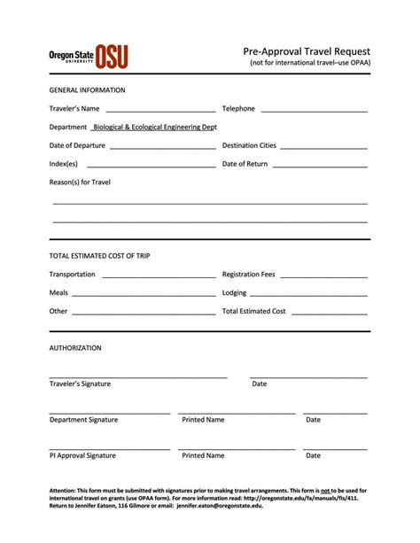 Employee Request Form Template
