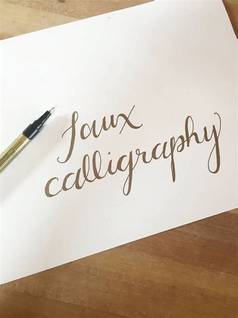 Learn How To Write Faux Calligraphy News
