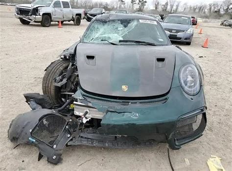 Golf Star Patrick Reeds £360000 Porsche Is Spotted Smashed Up On A