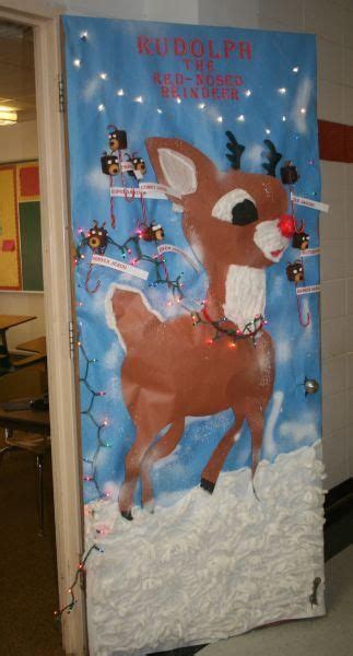 decatur community schools rudolph christmas door decorating contest office christmas