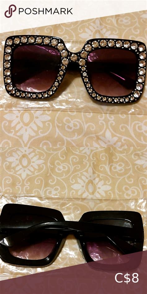 Oversized Rhinestone Sunglasses Sunglasses Shop Square Sunglasses Plus Fashion Fashion Tips