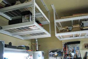 Installing overhead garage storage is a great way to gain storage space while sacrificing zero floor space. China Garage Storage Systems Ideas Ceiling Rack Shelving ...