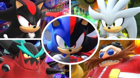Team Sonic Racing All Bosses Cutscenes Youtube