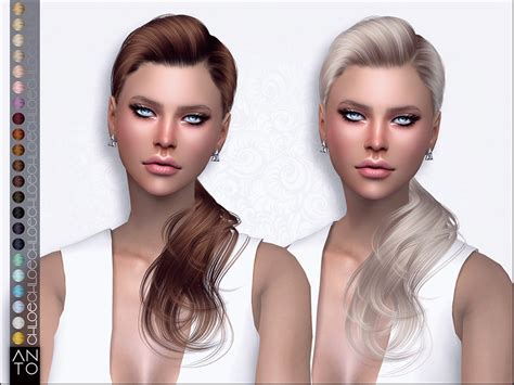 The Sims Resource Anto Chloe Hairstyle