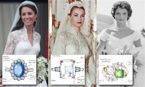 Worlds Most Iconic Engagement Rings From Jackie Kennedy To Grace Kelly Daily Mail Online Vlr
