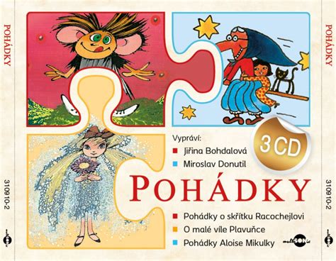 Mluvené slovo, pohádky, pro děti. Emil Šaloun, Alois Mikulka, čtou Jiřina Bohdalová a ...