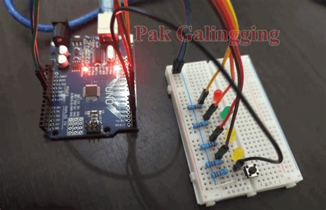 Menyalakan 4 Led Dengan 1 Push Button Langkah Mudah Belajar Arduino 📘