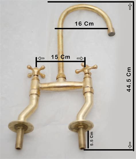 brass bridge faucet kitchen Kingston brass duchess 2-handle bridge kitchen faucet with black