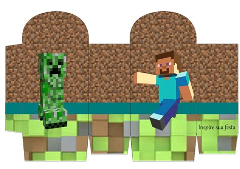 Minecraft Kit Digital Gratuito Inspire Sua Festa ® Mine Craft