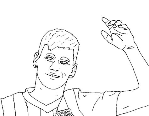Neymar coloring page to color, print or download. Neymar greeting coloring page - Coloringcrew.com