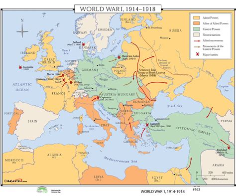 Ww1 Map Of The World