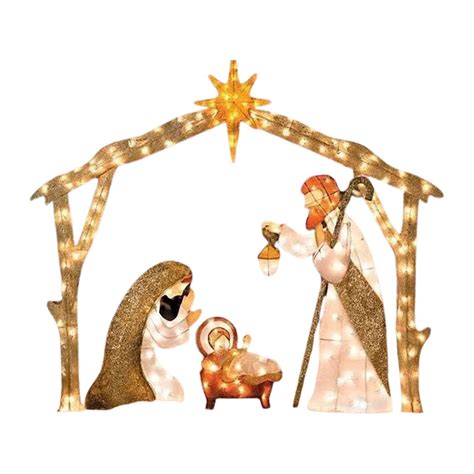 Buy Gereton Light Up Christmas Nativity Scene Decoration Outdoor Nativity Set Lighted Christmas