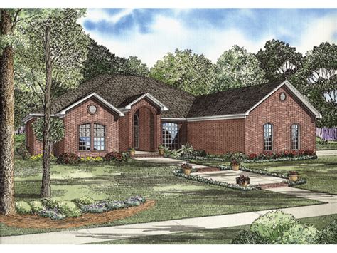 Gilbert Brick Ranch Home Plan 055d 0739 House Plans And More
