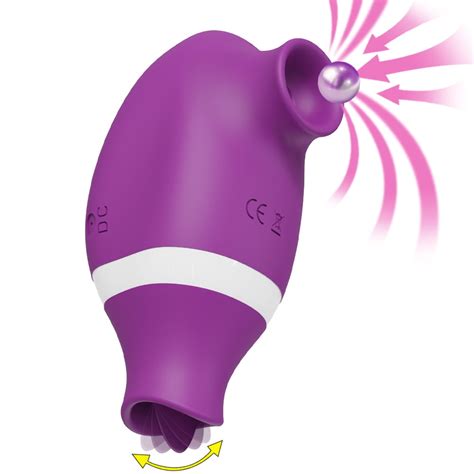 Sucking Licking Vibrator Toy Women Vibrator 2 In 1 Tongue Licking And Clitoral Sucking Nipples