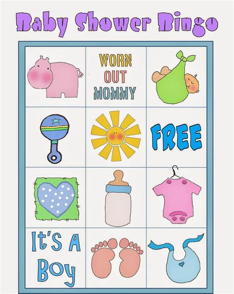 Juegos Baby Shower Bingo Para Imprimir Juegosbabyshower