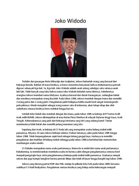 Biografi Jokowi Pdf