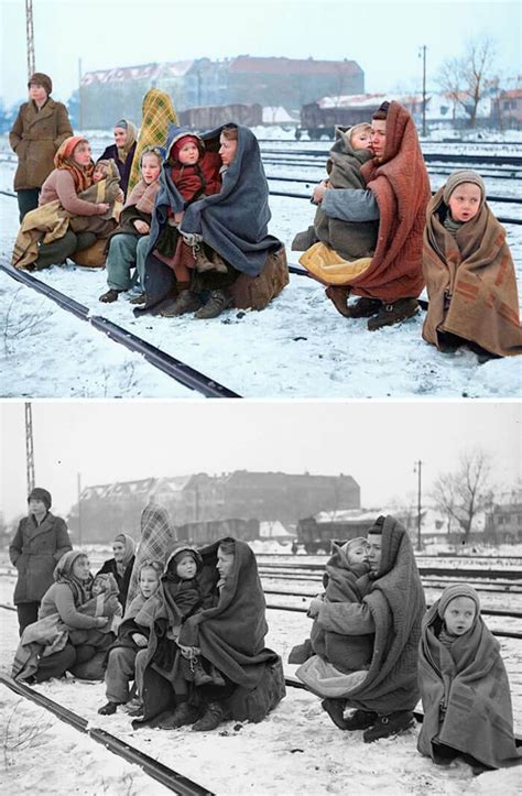 Digital Artist Colorizes The Last Heartbreaking Pictures Of A 14 Year Old Polish Girl In Auschwitz