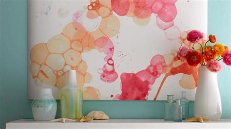 This Diy Abstract Watercolor Wall Art Is Perfect For Beginners