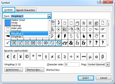 Wingdings Checkmark Or Tick Box Symbol History And Ascii Code