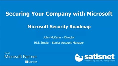 Securing Your Company With Microsoft Satisnet Webinar 28102021