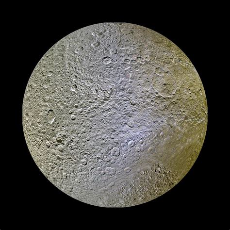 Saturns Moon Rhea Photograph By Nasajpl Caltechspace Science
