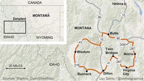 Montana Ghost Towns The Route Start At Butte Heading Southeast On