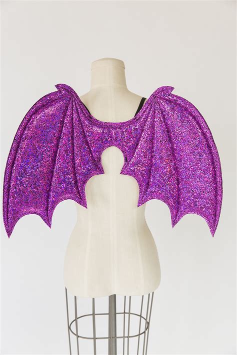 Purple Bat Wings Costume Wings Halloween Costume Vampire Etsy