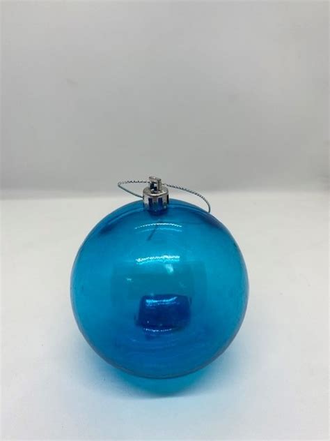Royal Blue Glitter Bauble 150mm Christmas