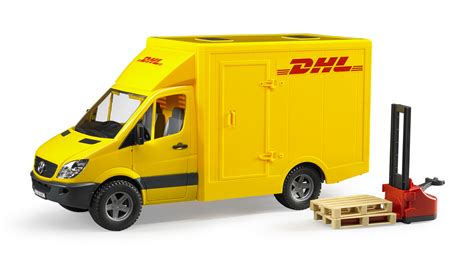 Bruder Mercedes Benz Sprinter Dhl And Pallet Truck And 2 Pallet Toy Model