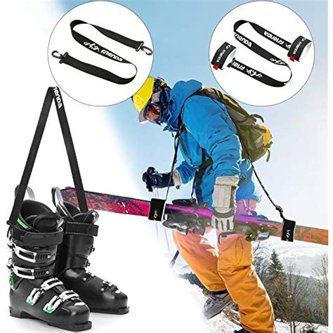 Ski Snowboard Boot Carrier Strap Pole Carriers Ice Skates Shoulder