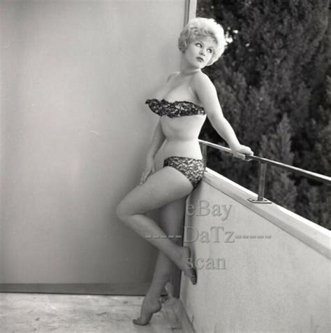 1960s Negative Busty Pinup Girl Terry Higgins In Lingerie Cheesecake
