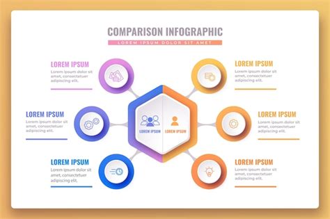 Premium Vector Comparison Chart Infographic Template