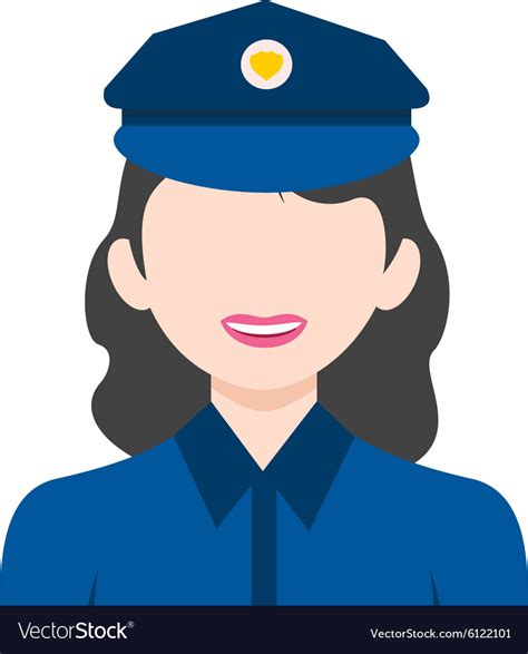 police woman royalty free vector image vectorstock