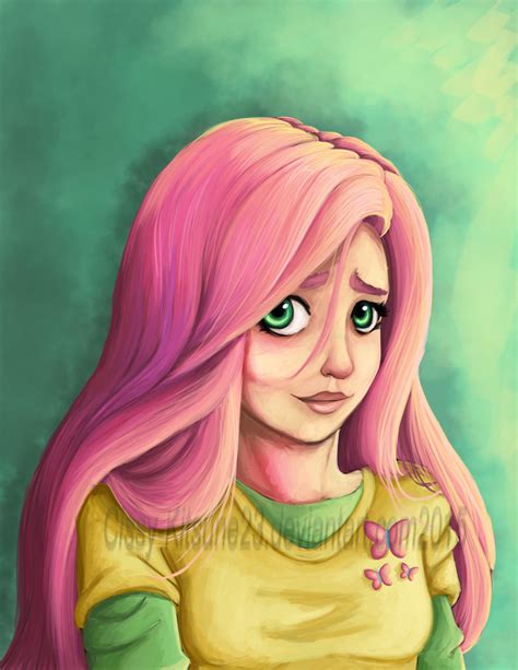 1032902 Safe Artistcissy Kitsune23 Fluttershy Human Clothes Female Humanized Shirt