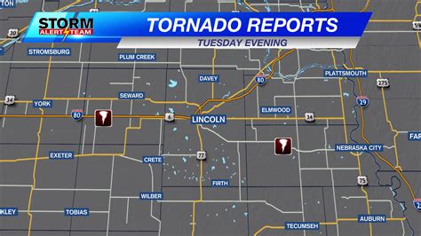 Tornadoes Confirmed In Nebraska From Tuesday Evenings Storms