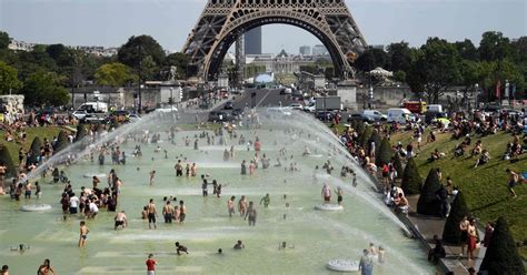 Paris Records Its Hottest Day 1086 Fahrenheit As Heat Wave Scorches Europe The New York Times